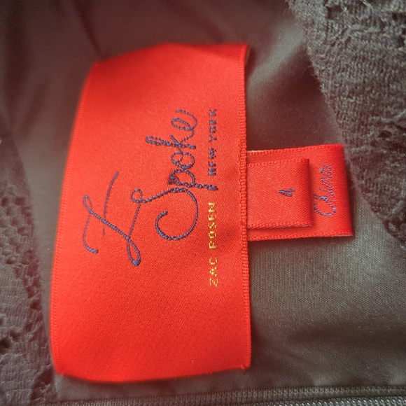 Zac Poison Z Spoke Black Lace Dress - Picture 11 of 13